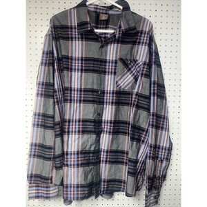 Great Northwest Flannel Shirt Gray Blue‎ Maroon Shirt